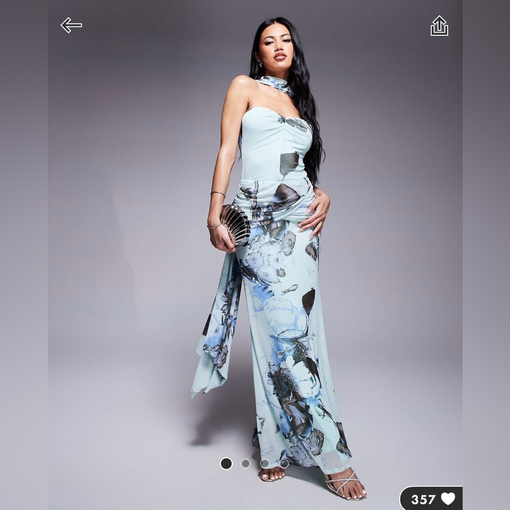 Blue Print Dress